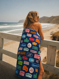 Surf Baja California Sur Beach Towel